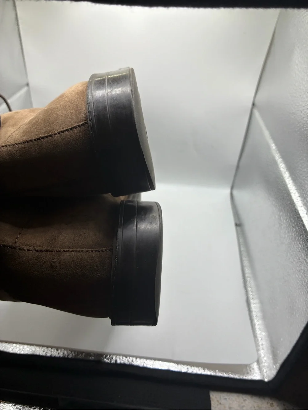 Clarks Newford Mid Men’s Taupe Suede Gore Tex Chelsea Chukka Boots Size 9.5
